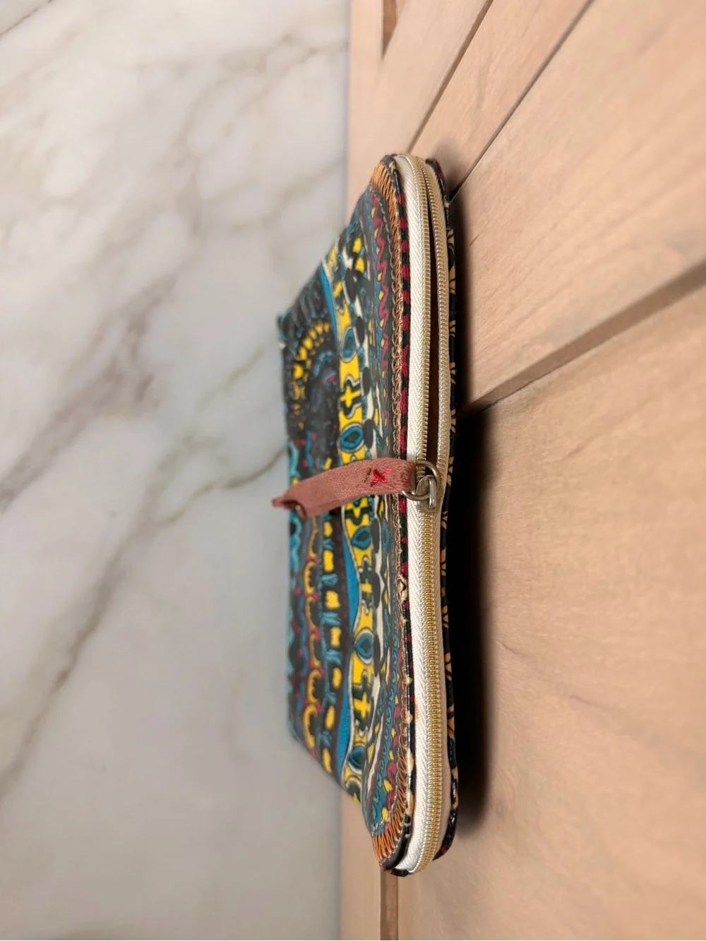 Sakroots Multicolor Printed Canvas Zip Pouch